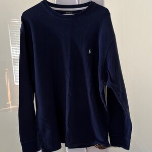 Polo Ralph Lauren Dark Blue Waffle Knit Shirt